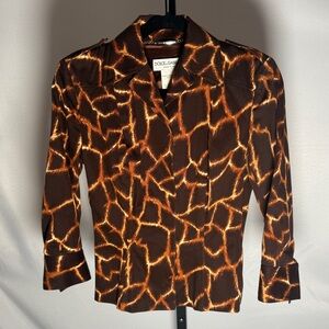 Dolce & Gabbana Printed Brown Top